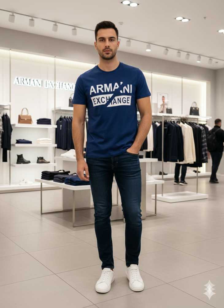 Armani Exchange Blue Premium Quality T-shirt