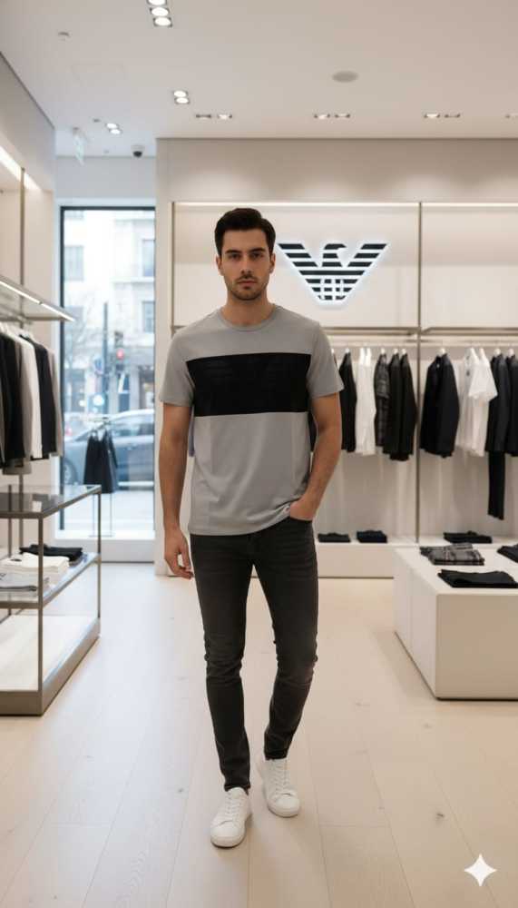 Armani Exchange Grey Premium Quality T-shirt