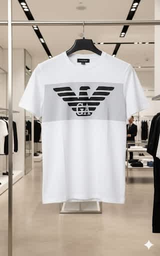Giorgio Armani White Premium Quality T-shirt-2