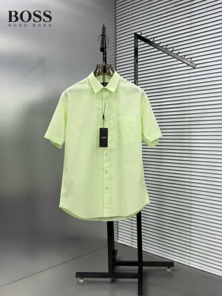 Hugo Boss Green Premium Quality Short Sleeve Shirt