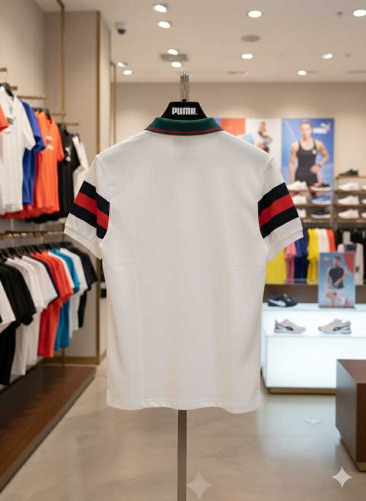 Gucci White Premium Quality Polo T-shirt-thumb-3