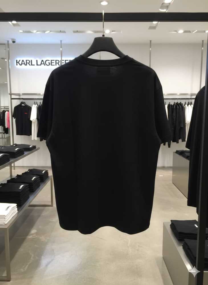 Karl Lagerfeld Black Premium Quality T-shirt-3