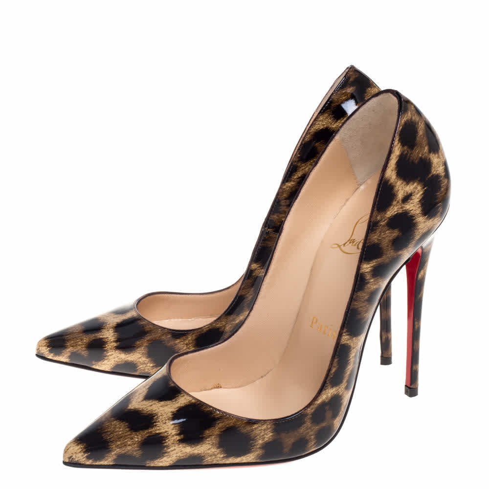 Christian Louboutin Leopard Pigalle Follies 100 Pumps