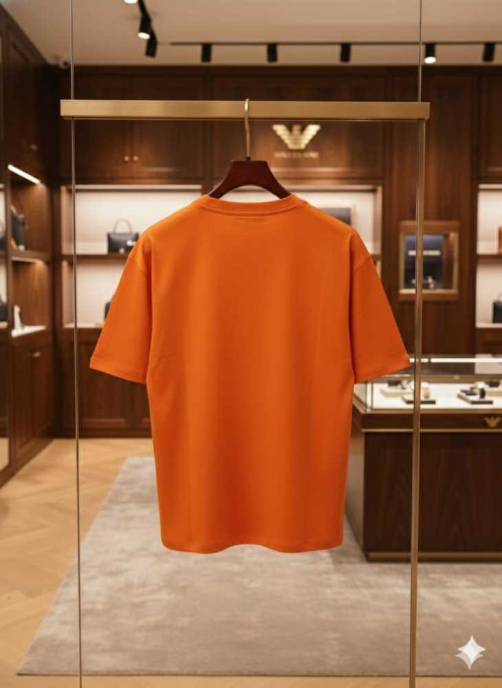 Armani Exchange Orange Premium Quality T-shirt-3