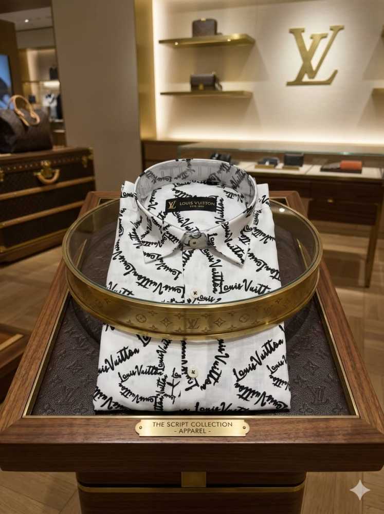 Louis Vuitton Monogram White Premium Cotton Shirt-2