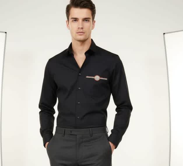 Gucci Black Premium Quality Cotton Shirt