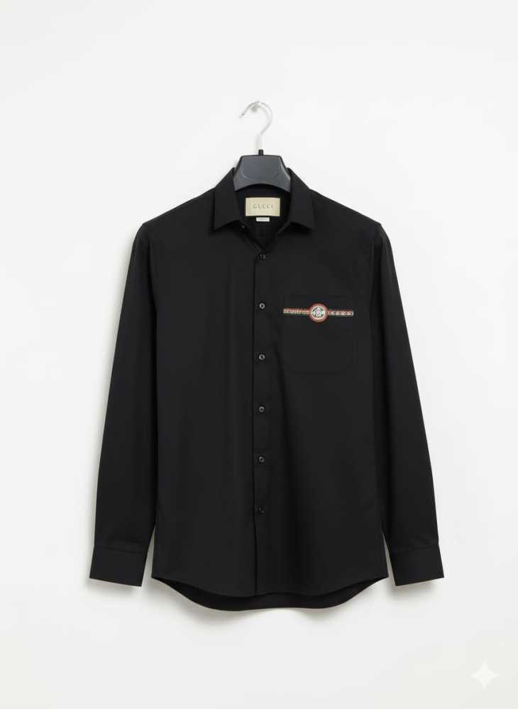 Gucci Black Premium Quality Cotton Shirt-2