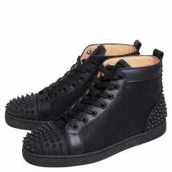 Christian Louboutin Junior leather Black Sneakers-thumb-1