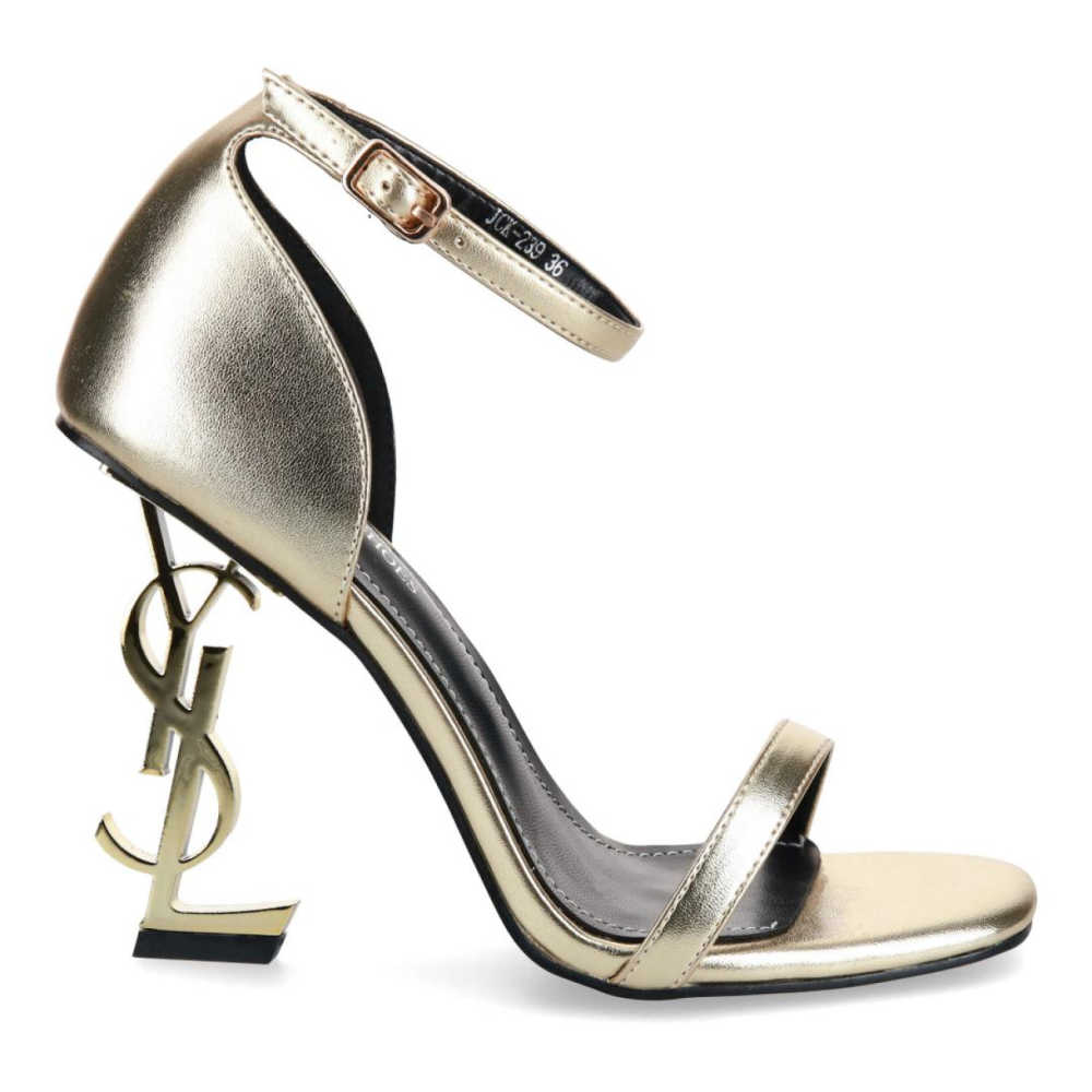 Ysl Opyum Golden Heel Sandals