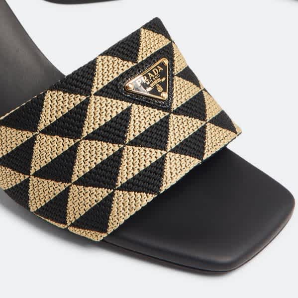 Prada Black Premium Quality Heels Sandals-1