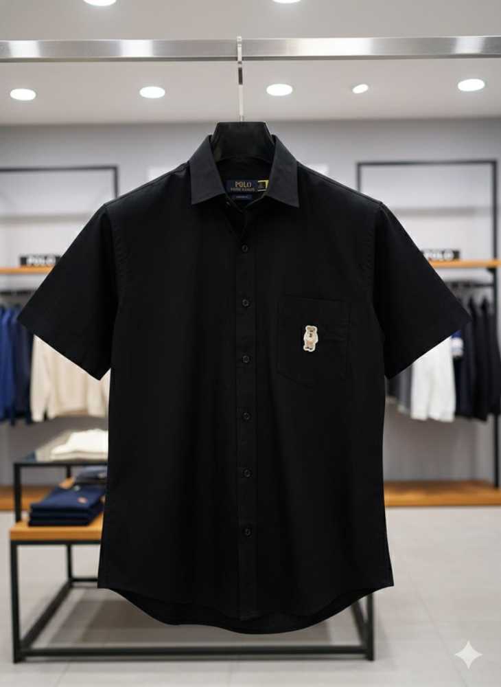 Ralph Lauren Black Premium Quality Short Sleeve Shirt-thumb-1
