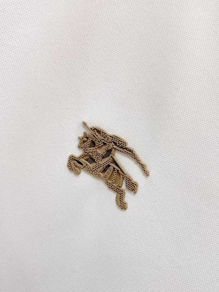 Burberry White Premium Quality Short Sleeve Shirt-6