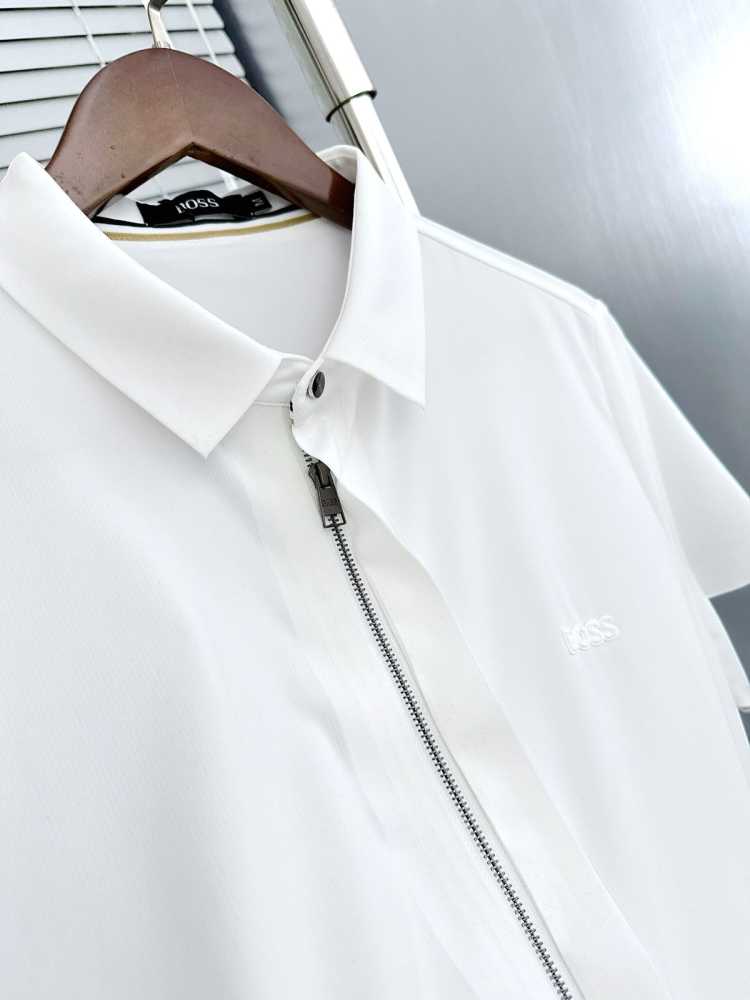 Hugo Boss White Premium Quality Short Sleeve Shirt-thumb-2