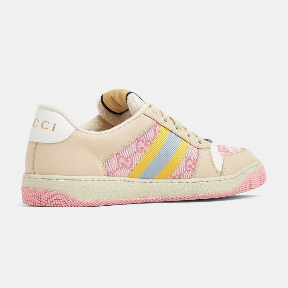 Gucci Pink Screener GG Sneakers-2