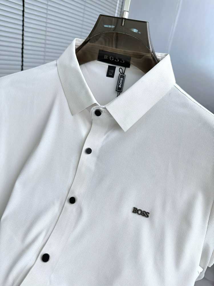Hugo Boss White Premium Quality Short Sleeve Shirt-2