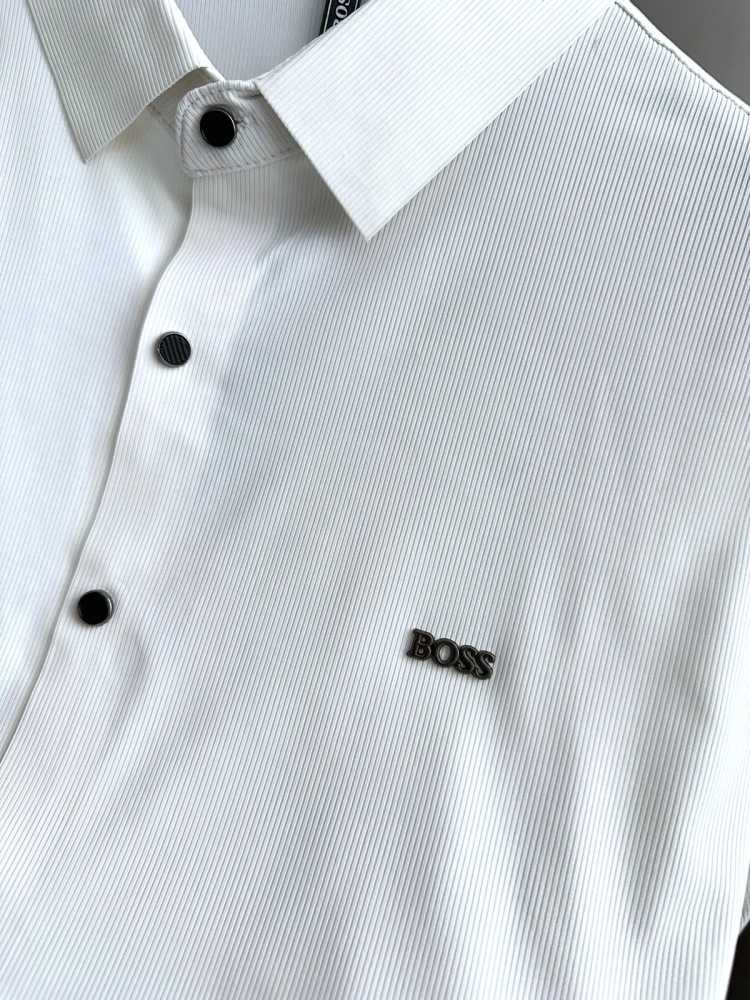 Hugo Boss White Premium Quality Short Sleeve Shirt-3
