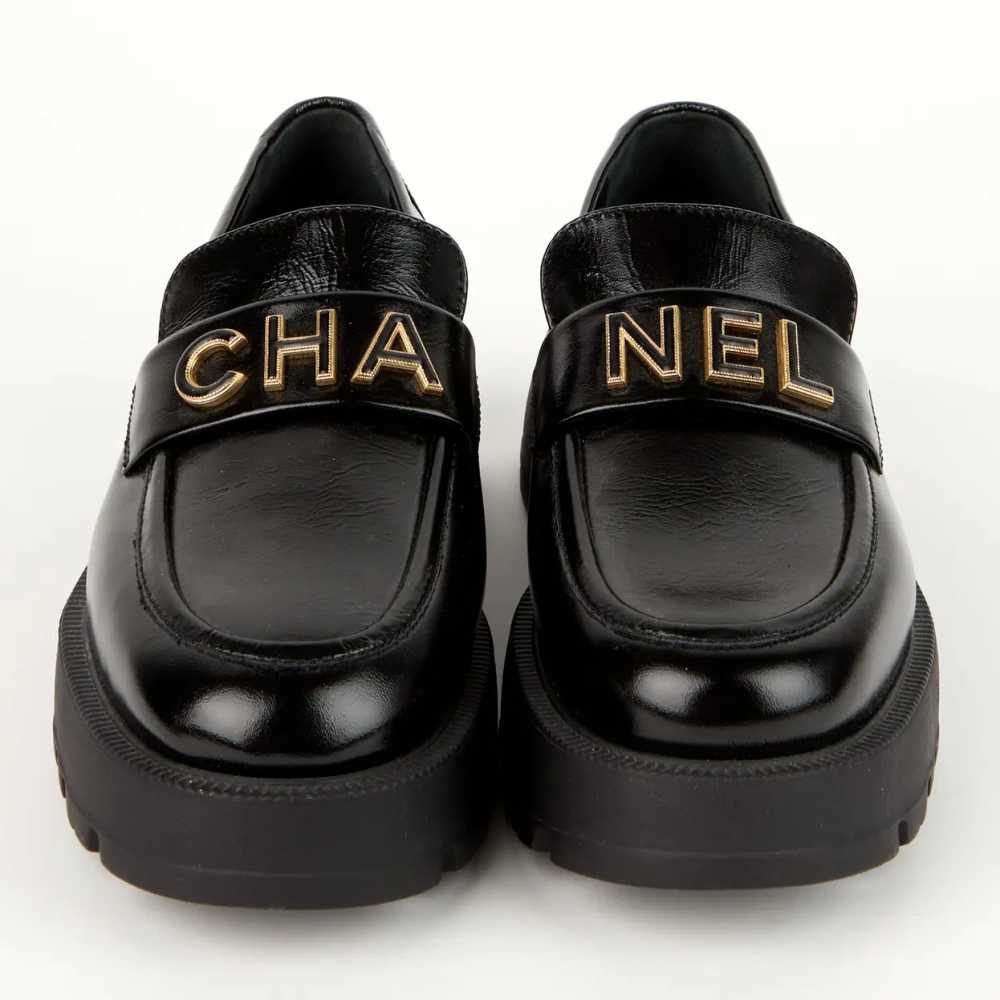 Chanel Black Winter Premium Korean Loafer-thumb-3