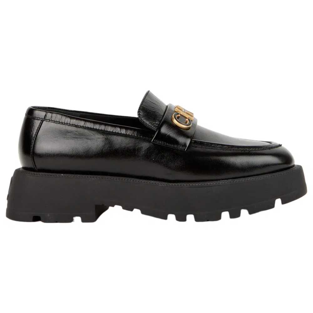 Chanel Black Winter Premium Korean Loafer-thumb-0