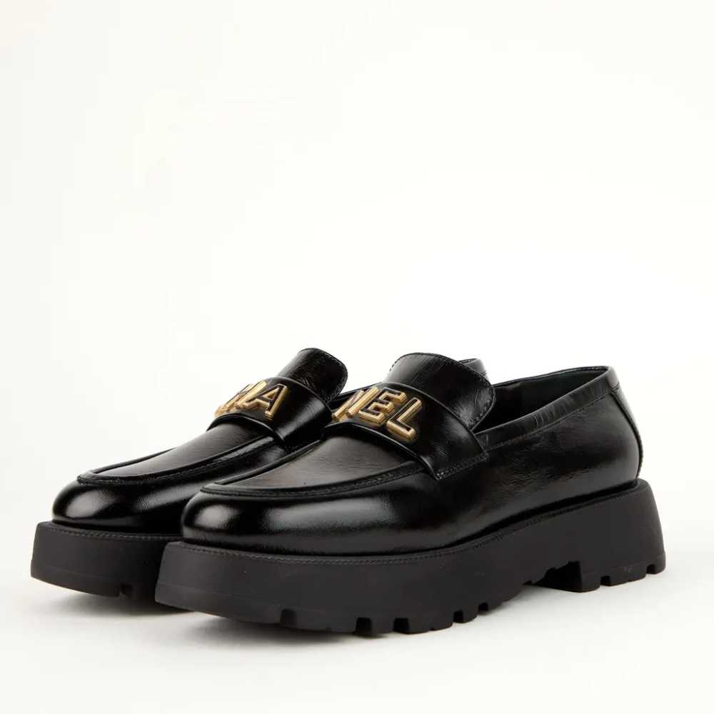 Chanel Black Winter Premium Korean Loafer-thumb-1