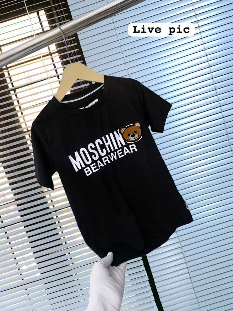 Moschino Black Premium Quality Kids T-shirt-3
