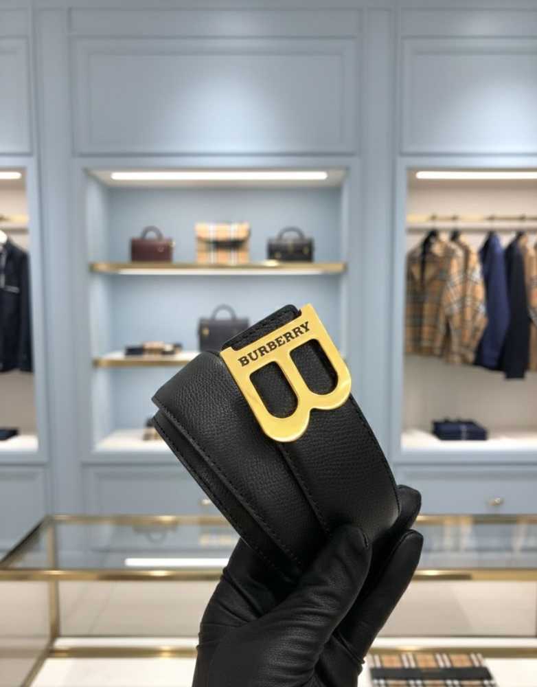 Burberry Golden Premium Quality Leather Belt-4