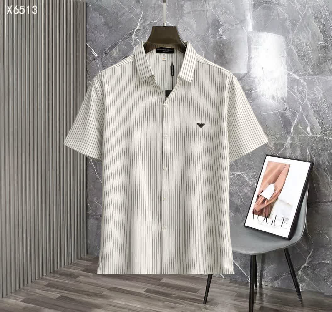Emporio Armani White Premium Quality Short Sleeve Shirt