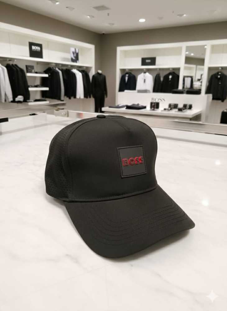 Boss Embroidered Black Premium Cap-thumb-0