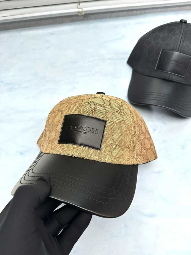 Coach Monogram Black/Brown Premium Quality Caps-thumb-1