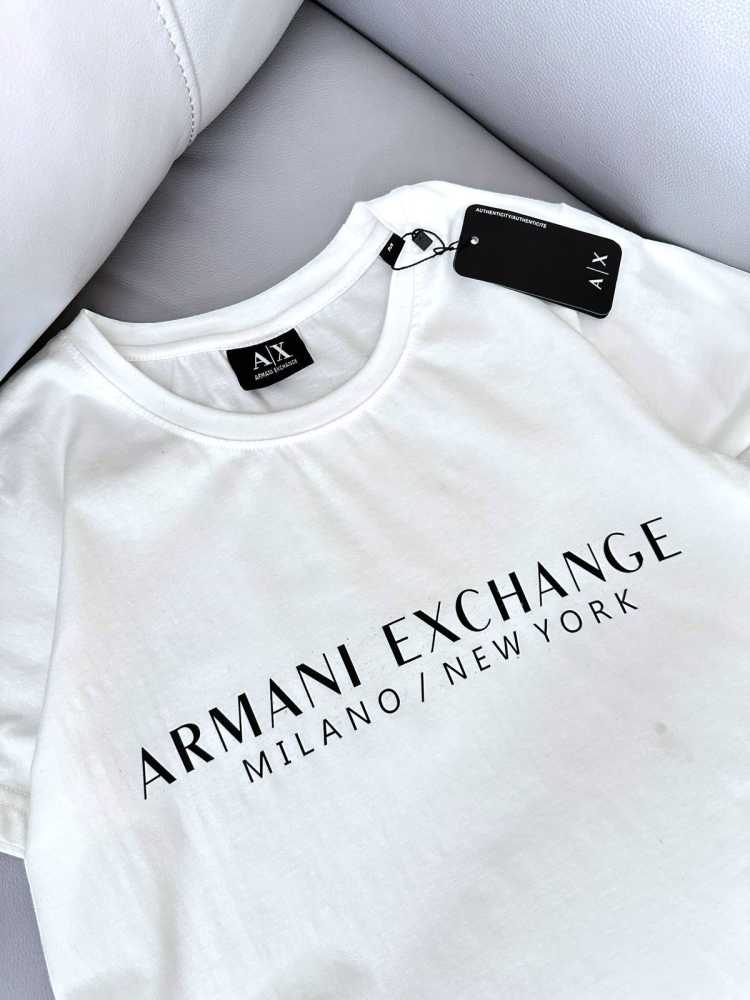 Armani Exchange White Premium Quality Women T-shirt-1