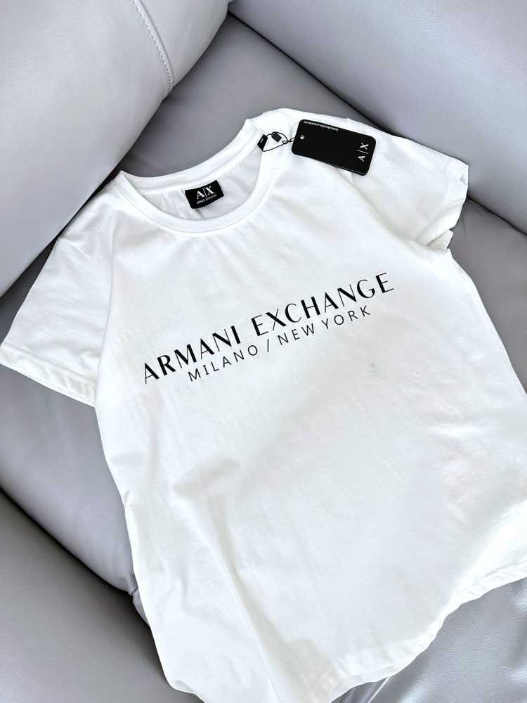 Armani Exchange White Premium Quality Women T-shirt-2