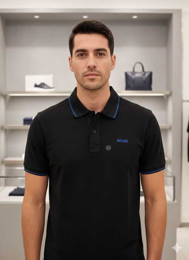 Hugo Boss Black Premium Quality Polo Tees-thumb-1