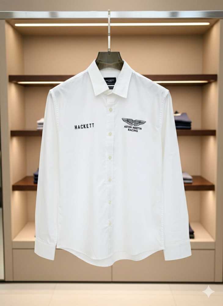 Hackett White Premium Quality Shirt-thumb-1