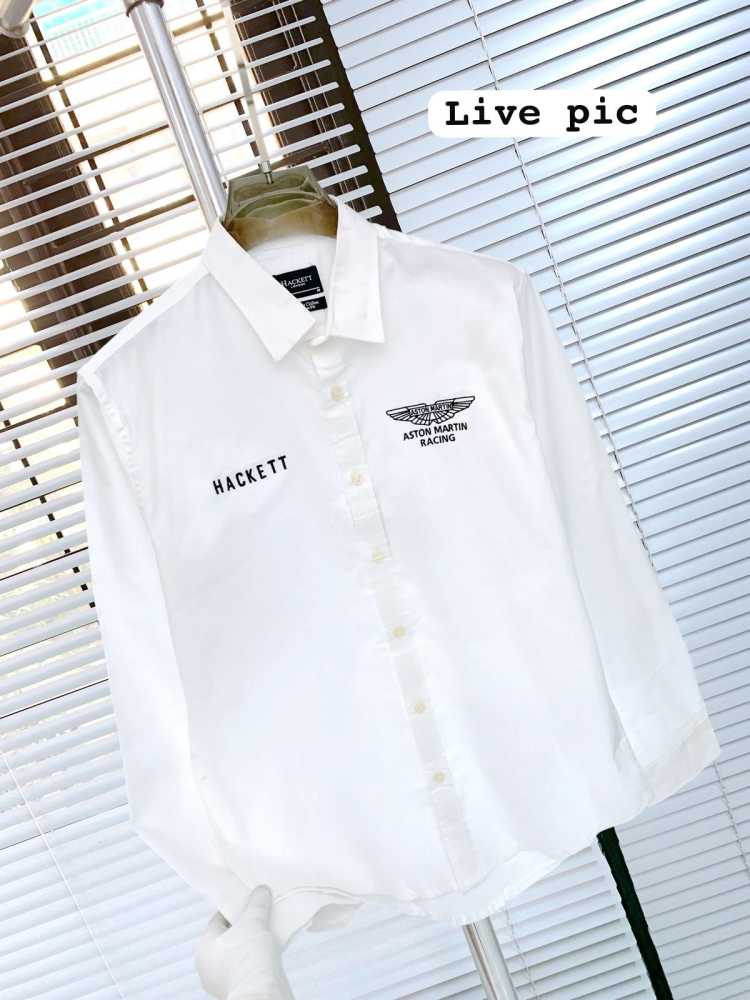 Hackett White Premium Quality Shirt-thumb-2