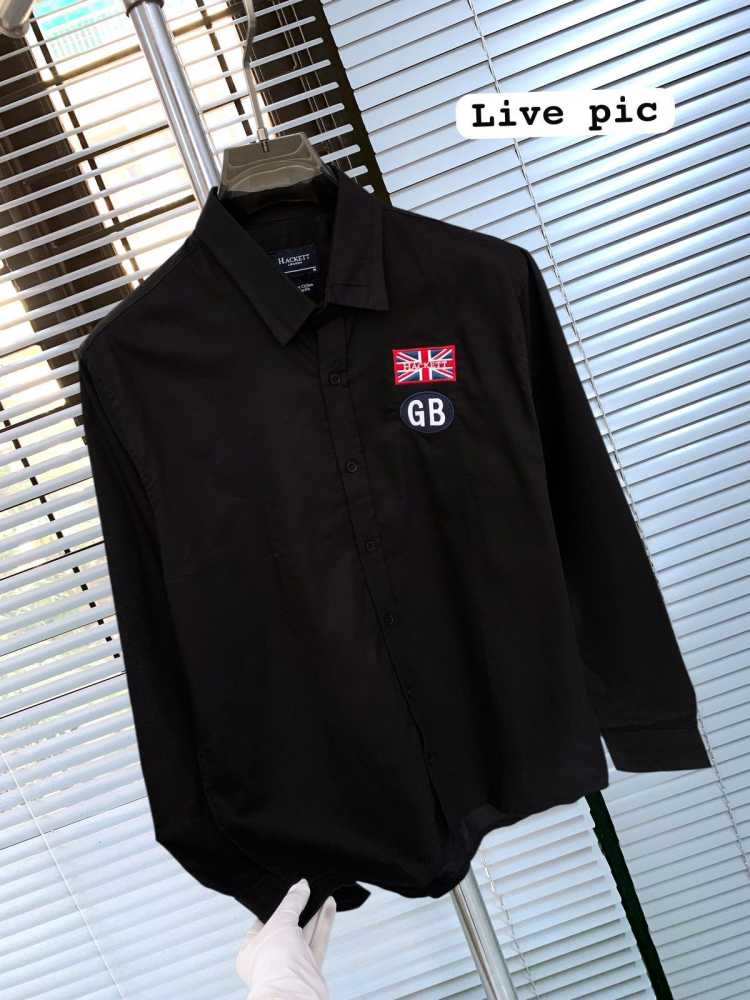 Hackett Black Premium Quality Shirt-thumb-2
