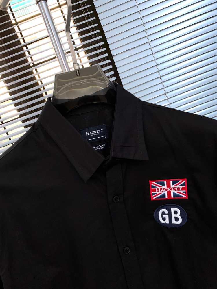 Hackett Black Premium Quality Shirt-thumb-3