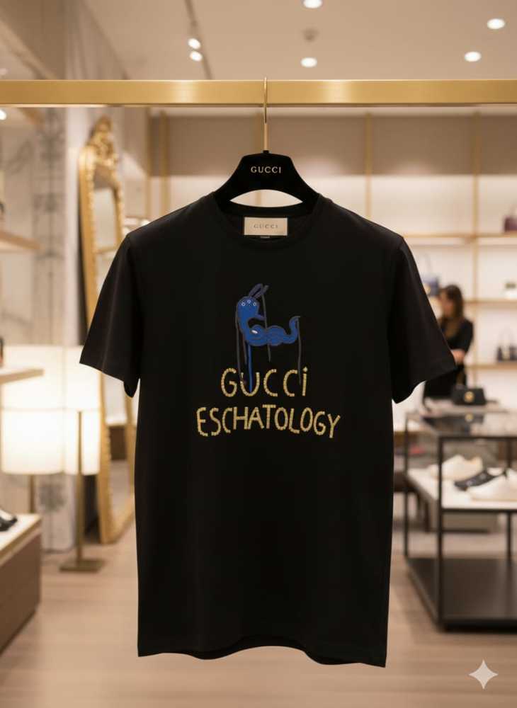 Gucci Black Premium Quality T-shirt-thumb-3