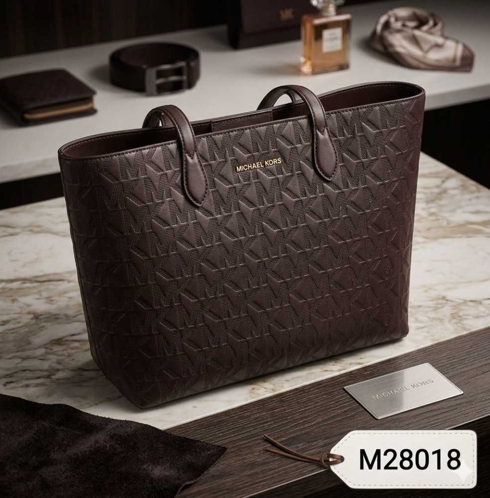 Michael Kors On The Go Series Brown Top Handle Bag