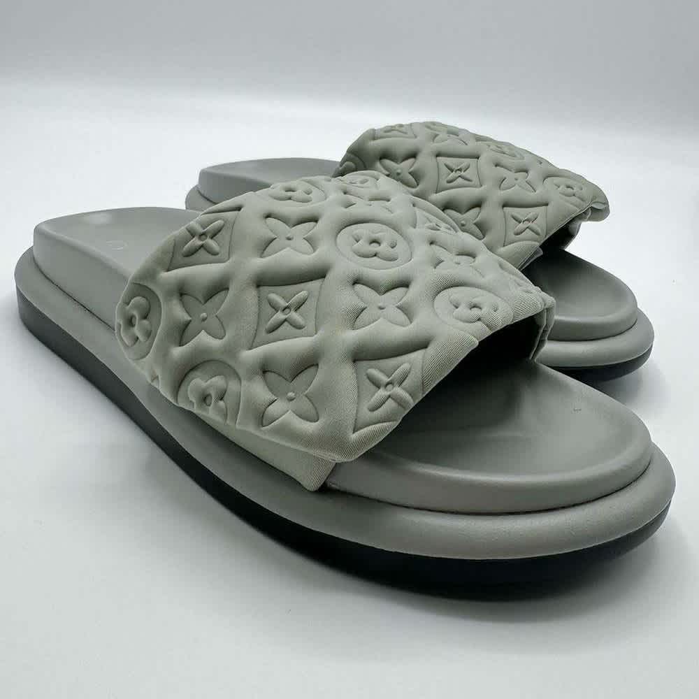 Louis Vuitton Pool Pillow Mule Grey Flat-1