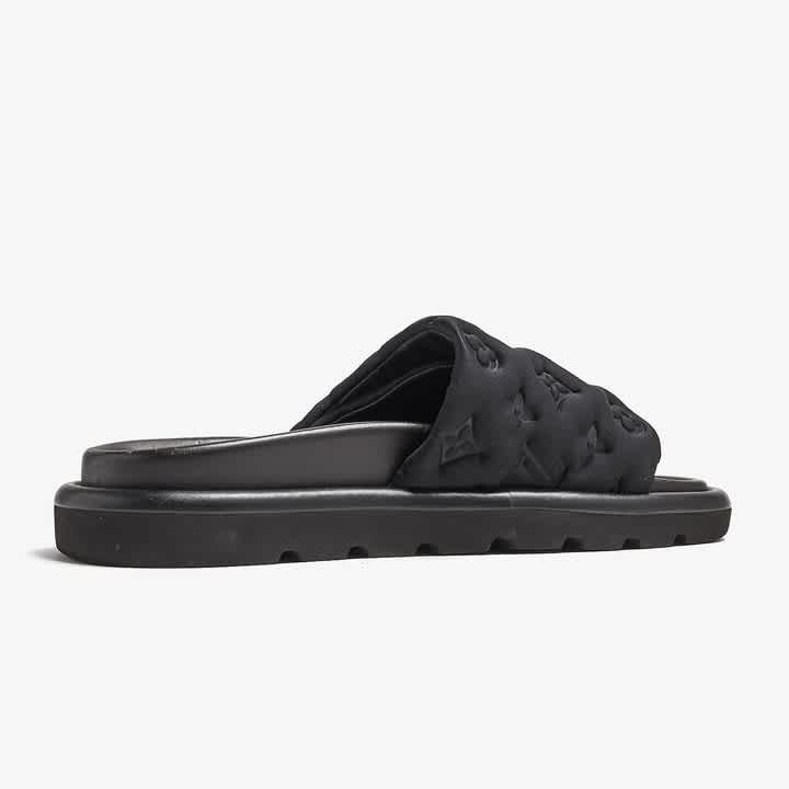 Louis Vuitton Pool Pillow Mule Black Flat-2