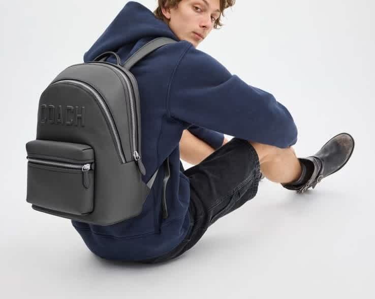 Coach Charter Backpack in Signature Leather-thumb-1