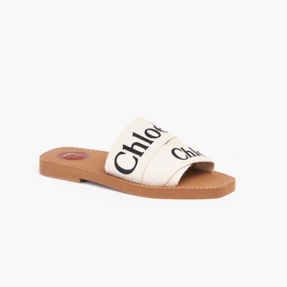 Chloe White Premium Quality Women's Flat Sandals-thumb-1