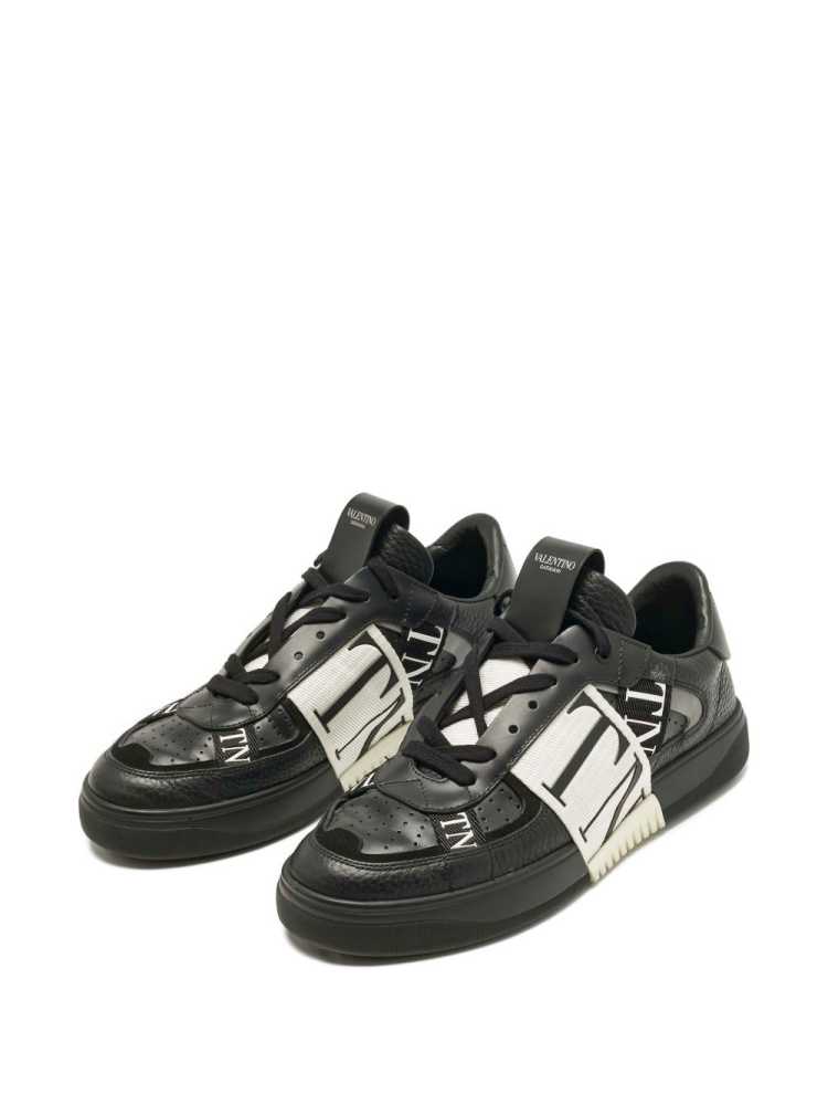 Valentino Black Premium One-Stud Sneakers-thumb-1
