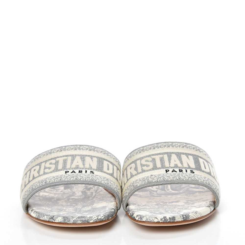 Dior Grey Premium Quality Women's Flat Sandals-1