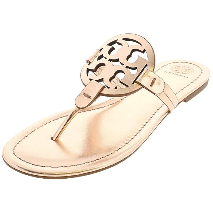 Tory Burch Miller Beige Flat Sandal-thumb-0