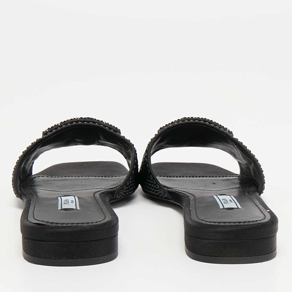 Prada Black Premium Quality Women's Flat Sandals-3