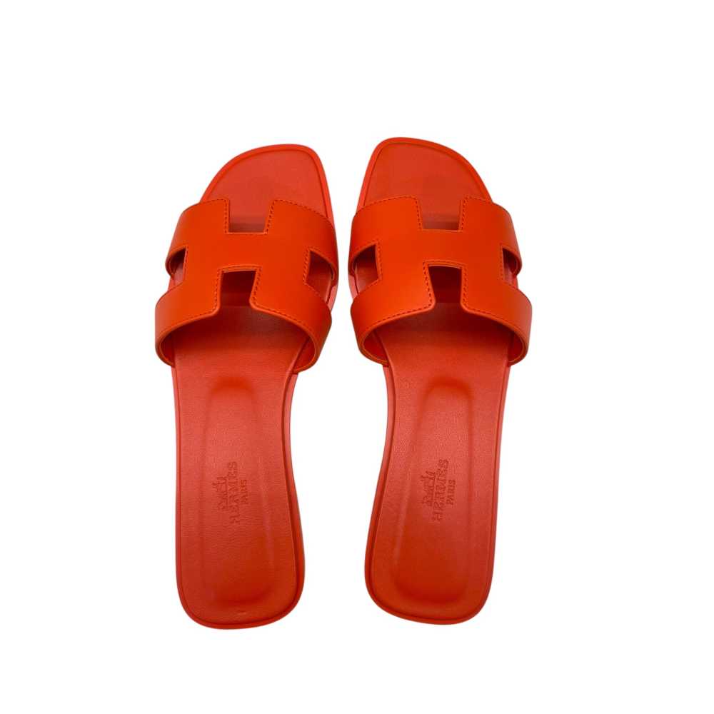 Hermes Orange Premium Quality Women's Flat Sandals