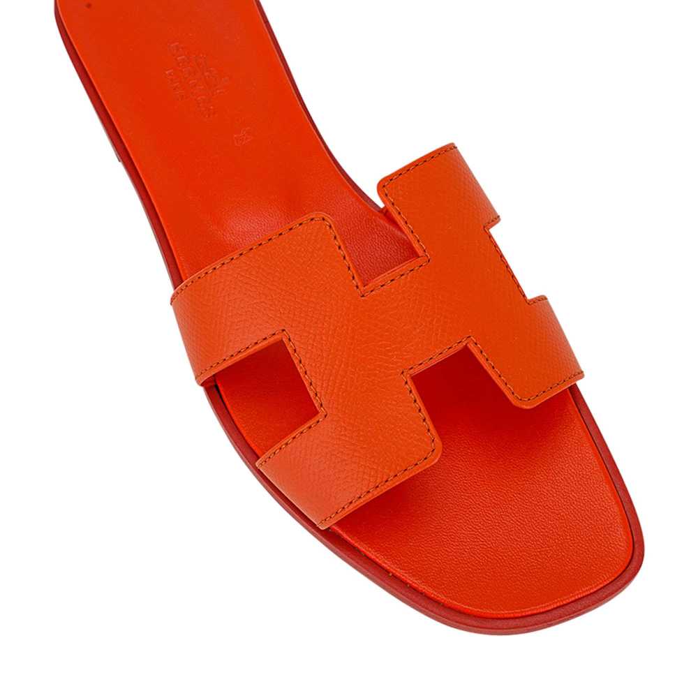 Hermes Orange Premium Quality Women's Flat Sandals-5