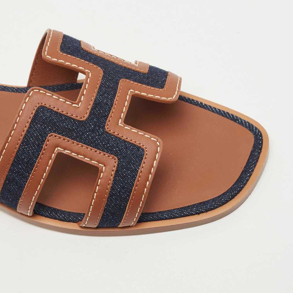 Hermes Brown Premium Quality Women's Flat Sandals-3