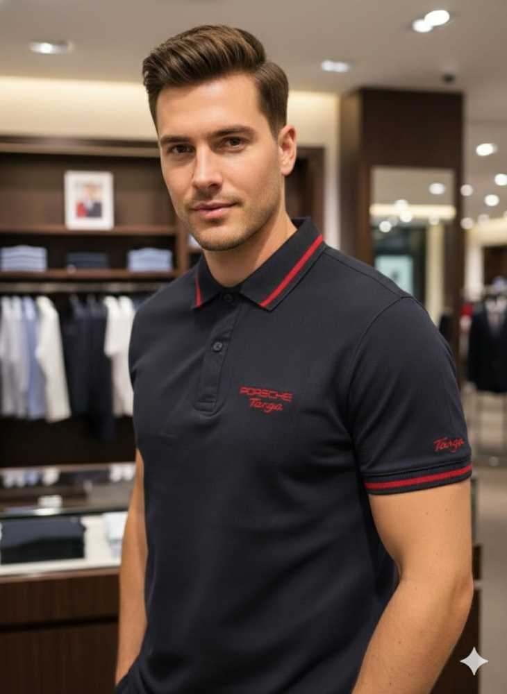 Hugo Boss Navy Blue Premium Quality Tees-1