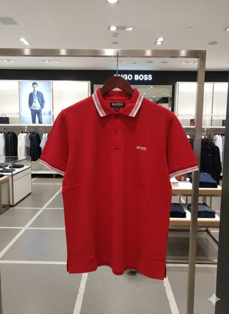 Hugo Boss Red Premium Quality Tees-thumb-3